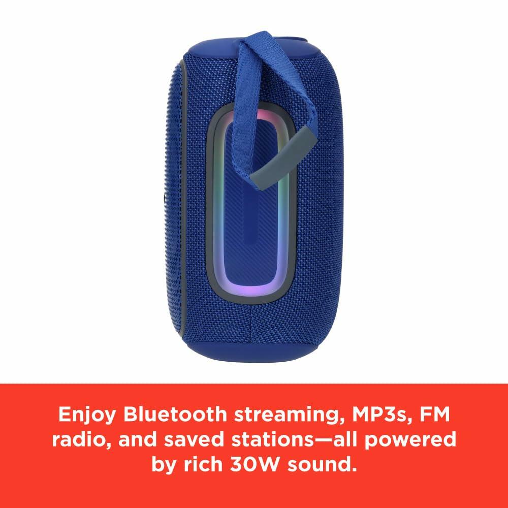 RadioShack Gray and Green Wireless Speaker with RGB Lights 4001781