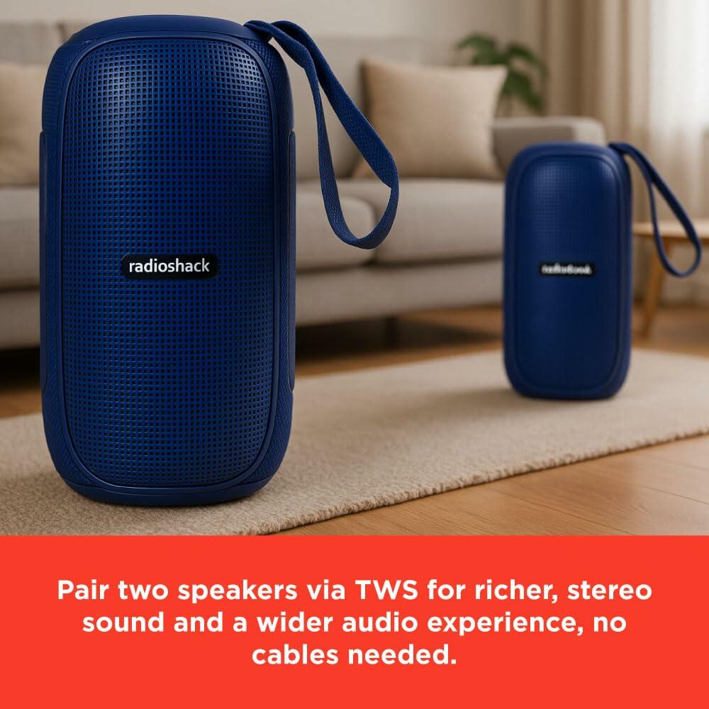 RadioShack Gray and Green Wireless Speaker with RGB Lights 4001781