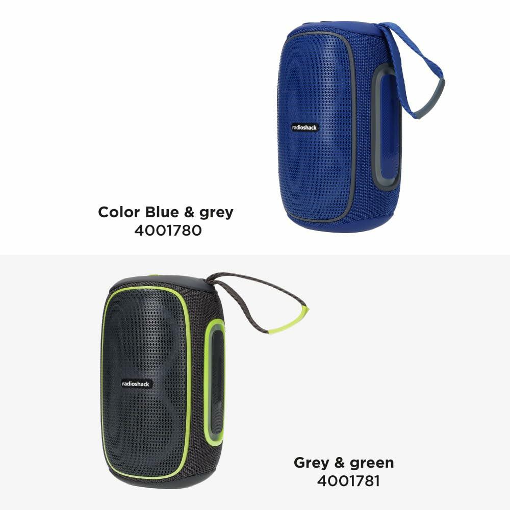 RadioShack Gray and Green Wireless Speaker with RGB Lights 4001781