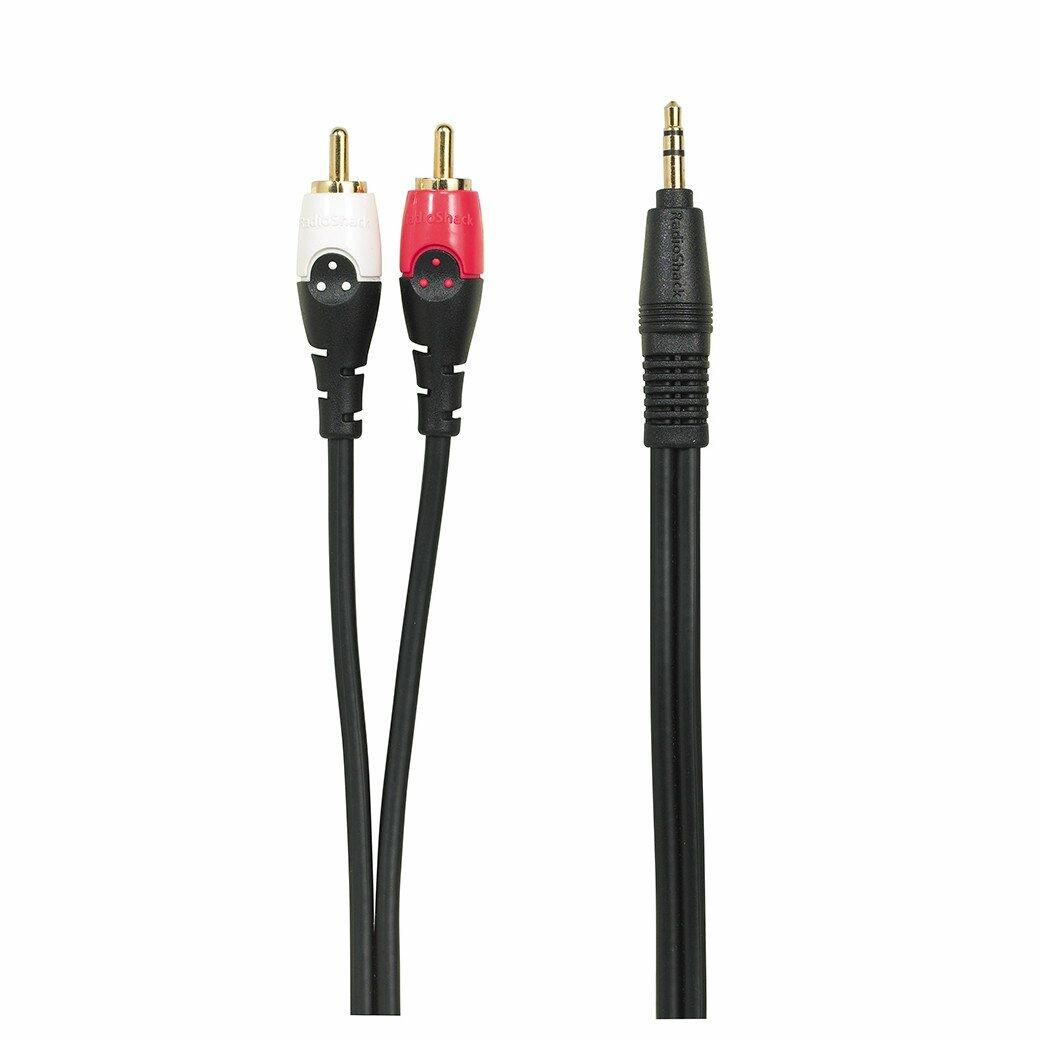 RadioShack 3.5 mm Plug to RCA Plug Stereo Audio Cable 4200495