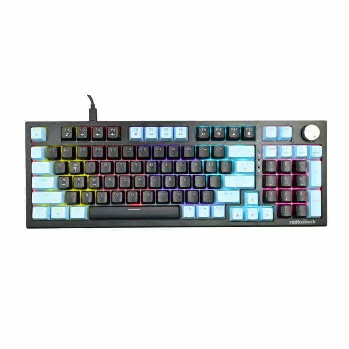 RadioShack Mechanical Wired Gaming Keyboard 96 Keys with Rainbow light 2607155