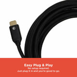 RadioShack HDMI 2 0 High Speed 4K60 Round Cable 10FT 1503300