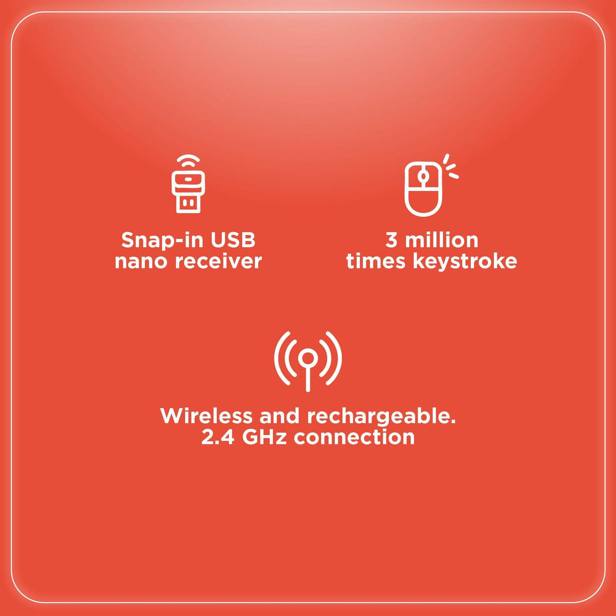 RadioShack Keyboard And Mouse 2.4G Wireless Combo White 2607124
