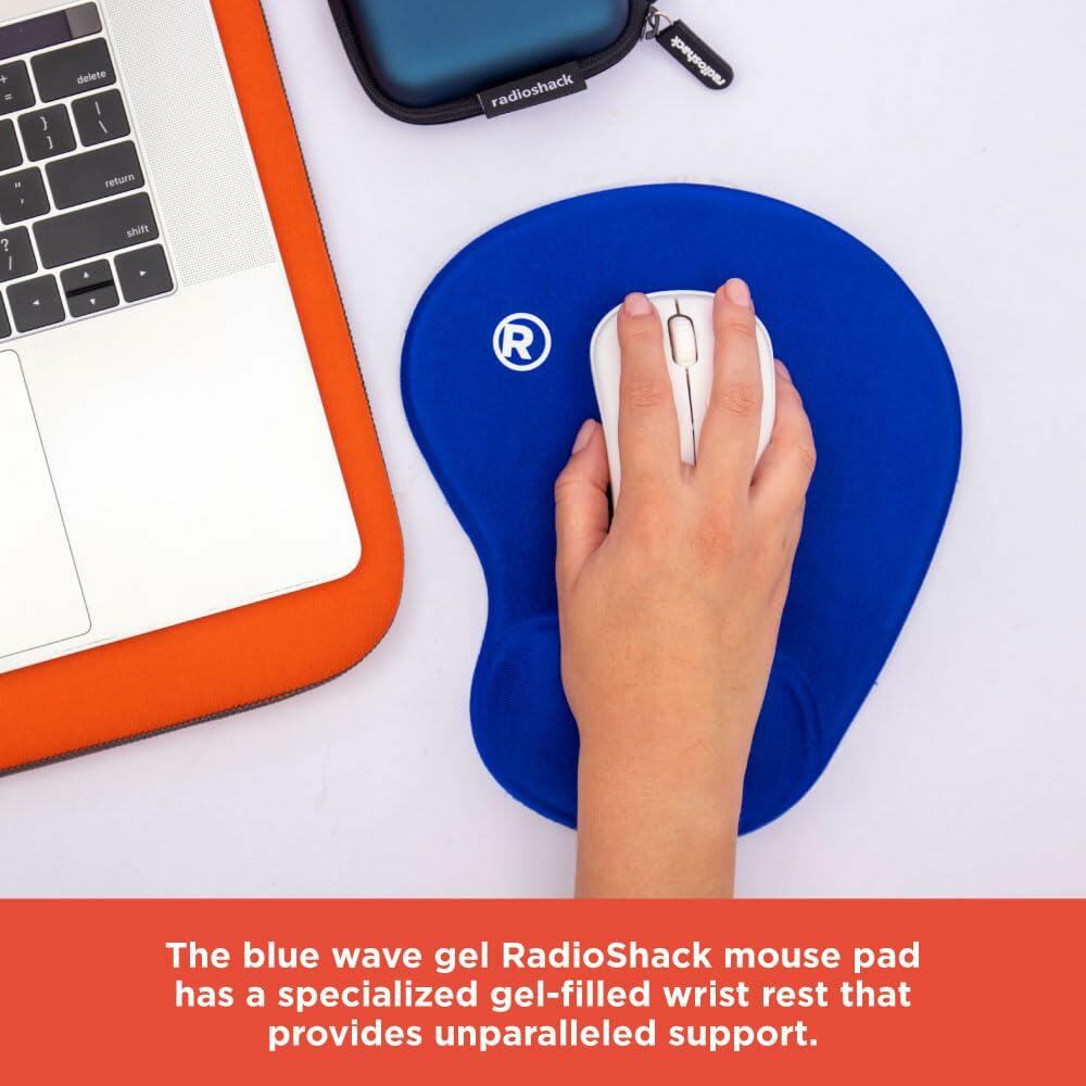 RadioShack Mouse Pad with Wrist Rest 2605084 Black