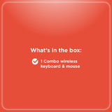 RadioShack Keyboard And Mouse 2.4G Wireless Combo White 2607124