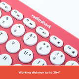 RadioShack Keyboard And Mouse 2.4G Wireless Combo Pink 2607126