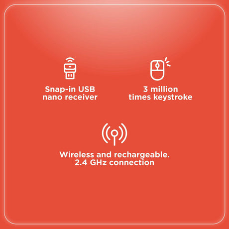 RadioShack Keyboard And Mouse 2.4G Wireless Combo Pink 2607126