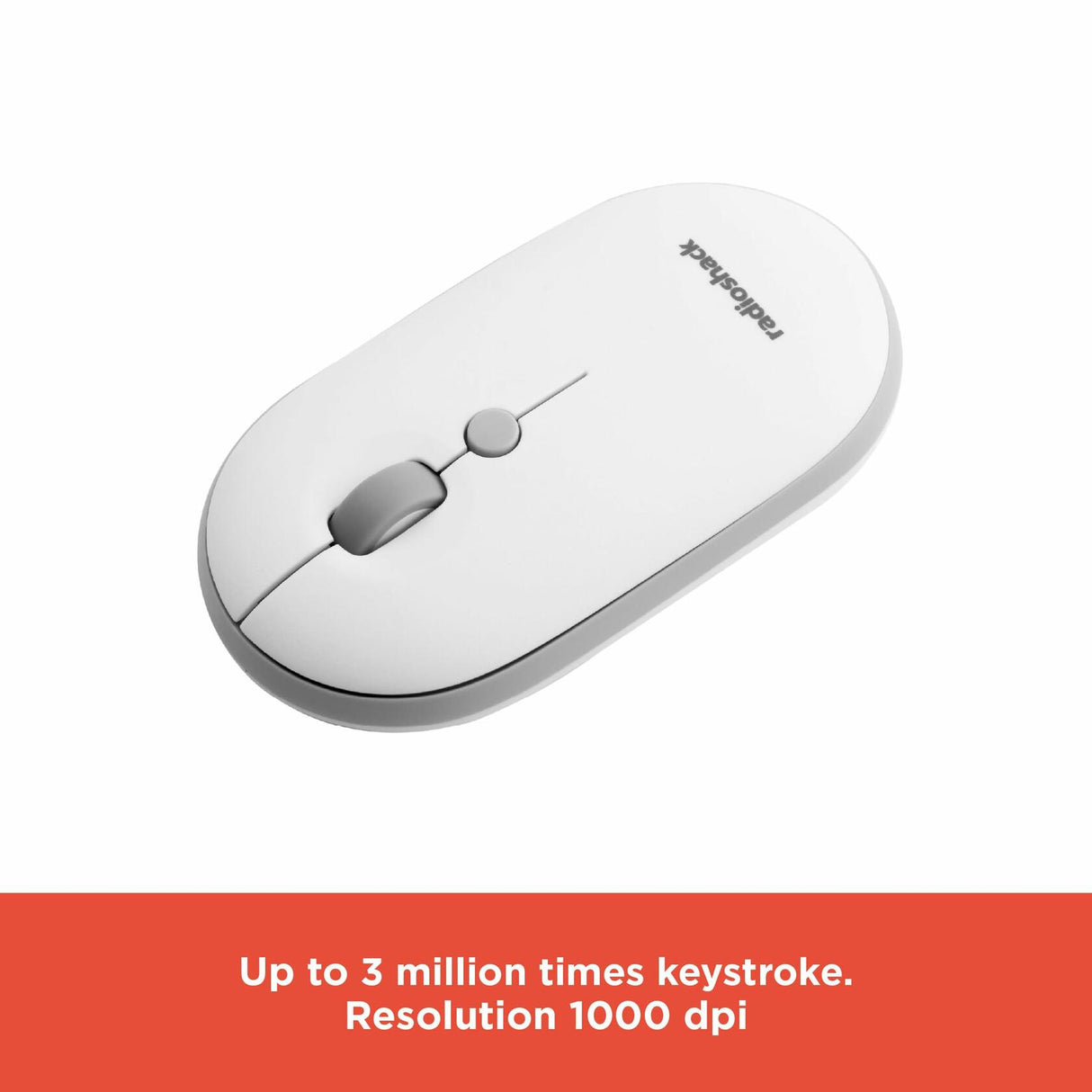 RadioShack Keyboard And Mouse 2.4G Wireless Combo White 2607124