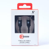 RadioShack Cable Type C to Type C 6FT Round 5V 480MBPS 4203251