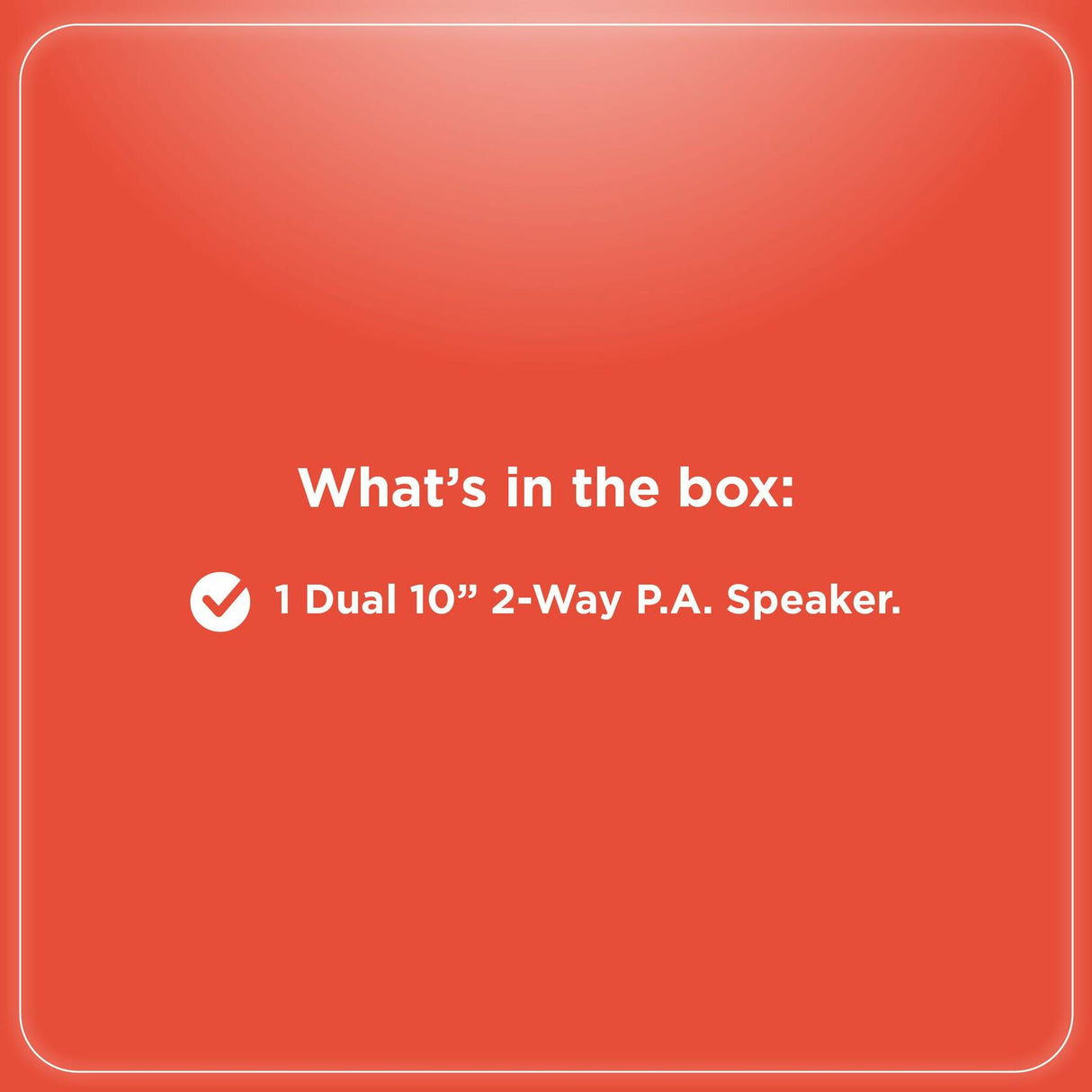 RadioShack Dual 10-inch 2-Way Rechargeable Battery Speaker Box 4001966