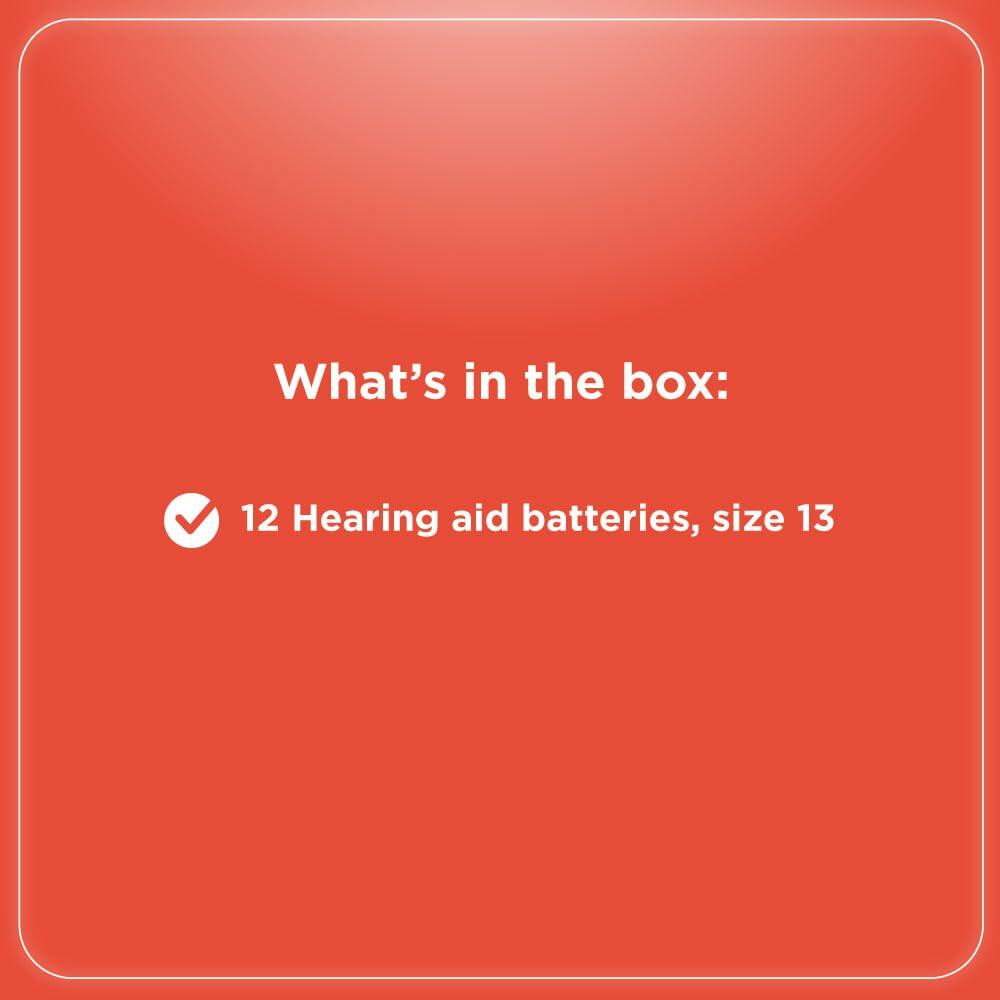 RadioShack Hearing Aid Battery, Size 13, 12 Pack, 2302525