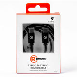 RadioShack Cable Type C to Type C 3FT Round 5V 480MBPS 4203250