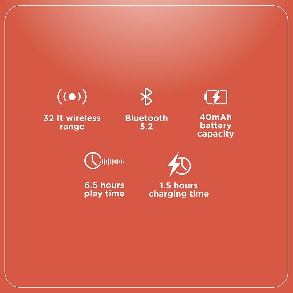 True Wireless Earbuds 380MAH Active Noise Cancelling ENC IPX5 White 3304380