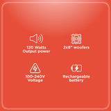 RadioShack Dual 8 Inch 2 Way Battery Speaker Box 4001957