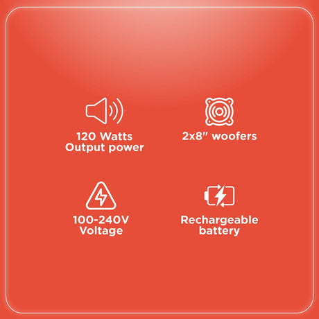 RadioShack Dual 8 Inch 2 Way Battery Speaker Box 4001957