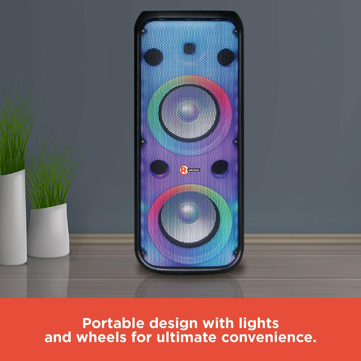 RadioShack Dual 8 Inch 2 Way Battery Speaker Box 4001957