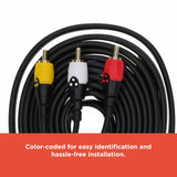 RadioShack 3RCA to 3RCA M - M Cable 4203213 9 ft