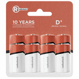 RadioShack D Alkaline Batteries 8 Pack 2302292