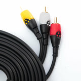 RadioShack 3RCA to 3RCA M - M Cable 4203213 9 ft