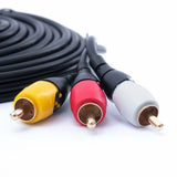 RadioShack 3RCA to 3RCA M - M Cable 4203213 9 ft
