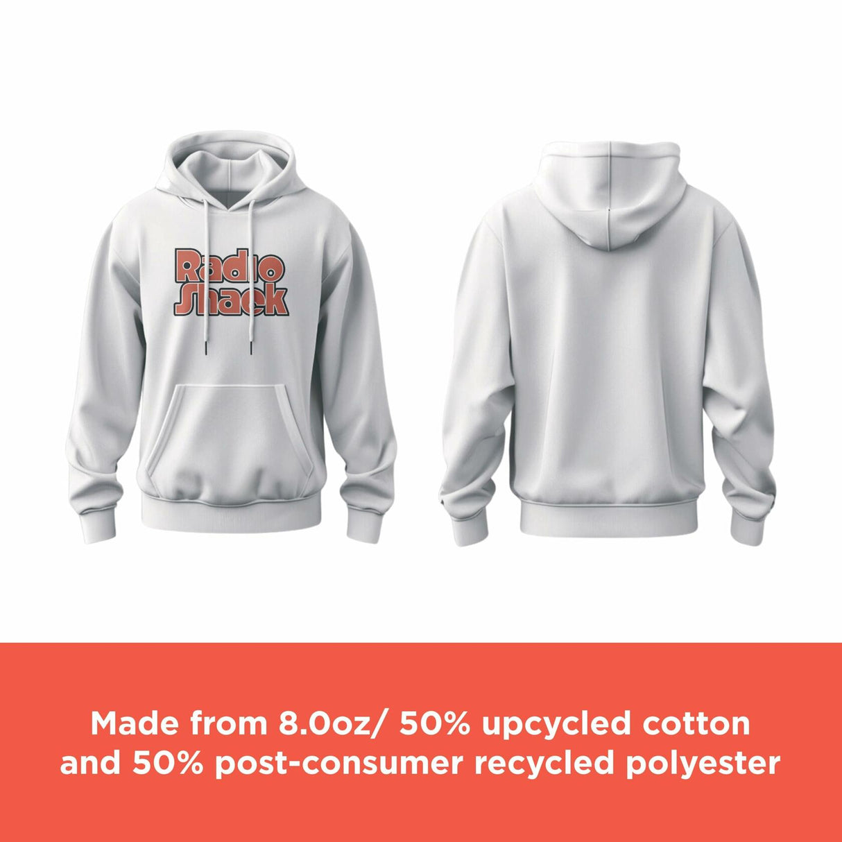 RadioShack Retro Logo Hoodie - White - Size XL