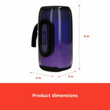 RadioShack Bluetooth Speaker with RGB 360 light 10w ipx5 black 4001777