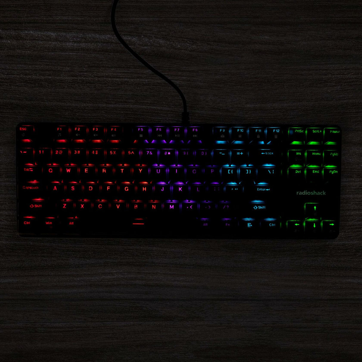 Transparent Black Gaming Keyboard With Light 5V 2607115