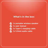 RadioShack Bluetooth Speaker with RGB 360 light 10w ipx5 black 4001777