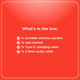 RadioShack Bluetooth Speaker Blue and Red 20w ipx5 4001778