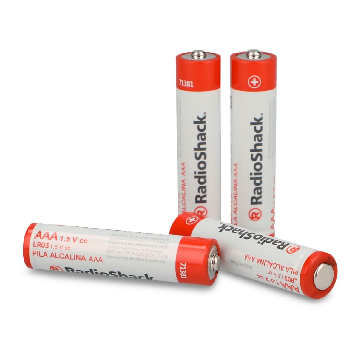 RadioShack Alkaline Batteries AAA / 2302215 / 4 Pack