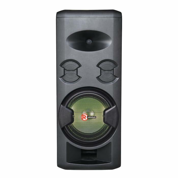 RadioShack Tower 3-Way Speaker (50,000 RMS) with Double Woofers and Lights 4001943