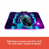 RadioShack Keyboard RGB Light Mouse and Mouse Pad Combo 2607062