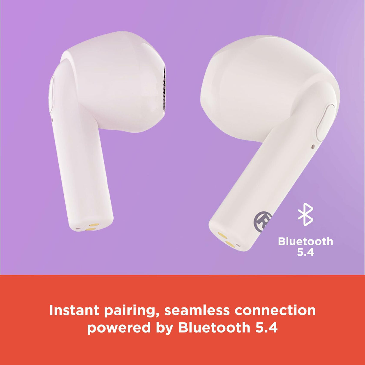 RadioShack ipx5 transparent case white tws earbuds 3304410