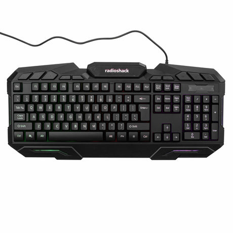 RadioShack Keyboard RGB Light Mouse and Mouse Pad Combo 2607062