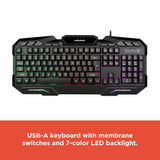 RadioShack Keyboard RGB Light Mouse and Mouse Pad Combo 2607062
