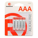 RadioShack Alkaline Batteries AAA / 2302215 / 4 Pack