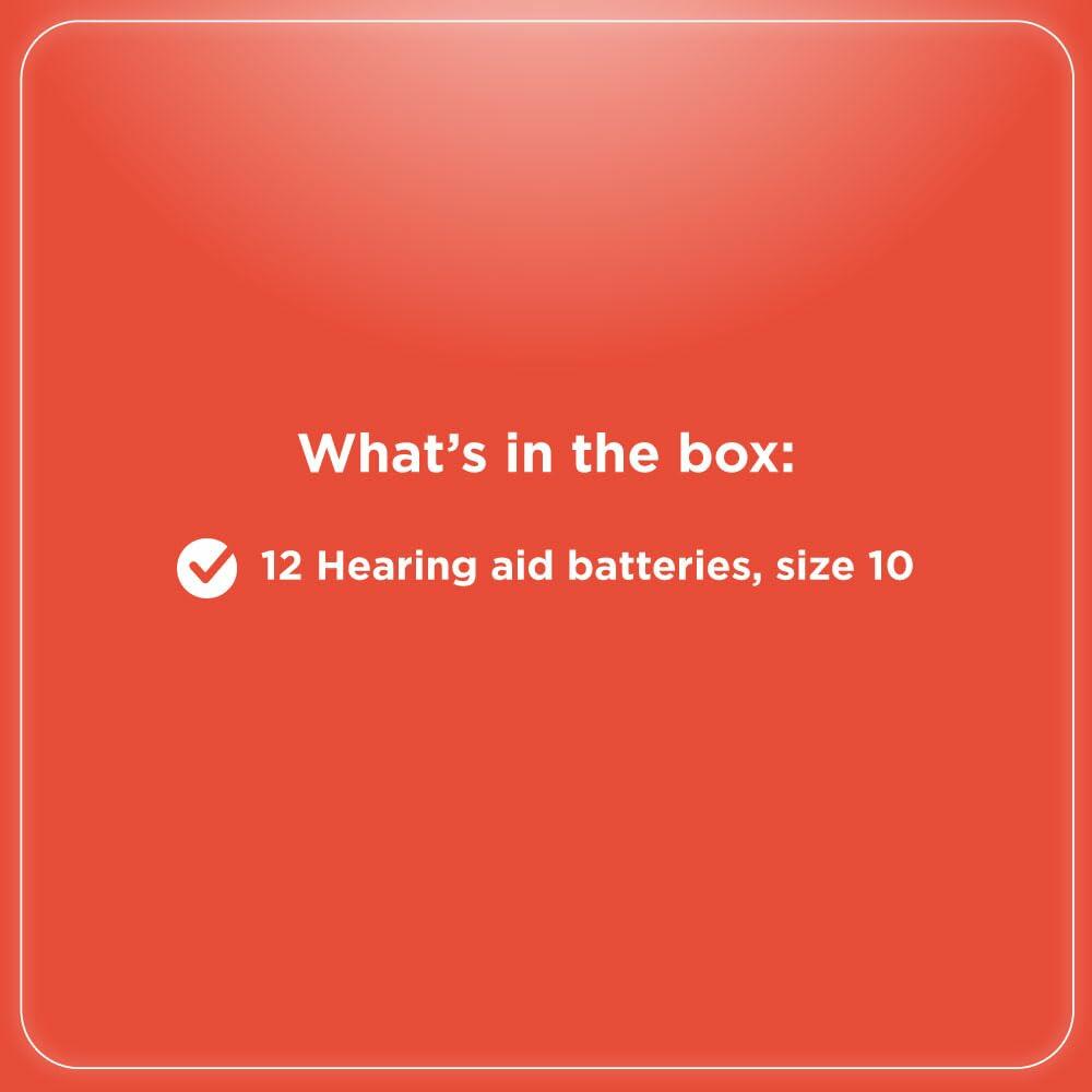 RadioShack Hearing Aid Battery, Size 10, 12 Pack, 2302521