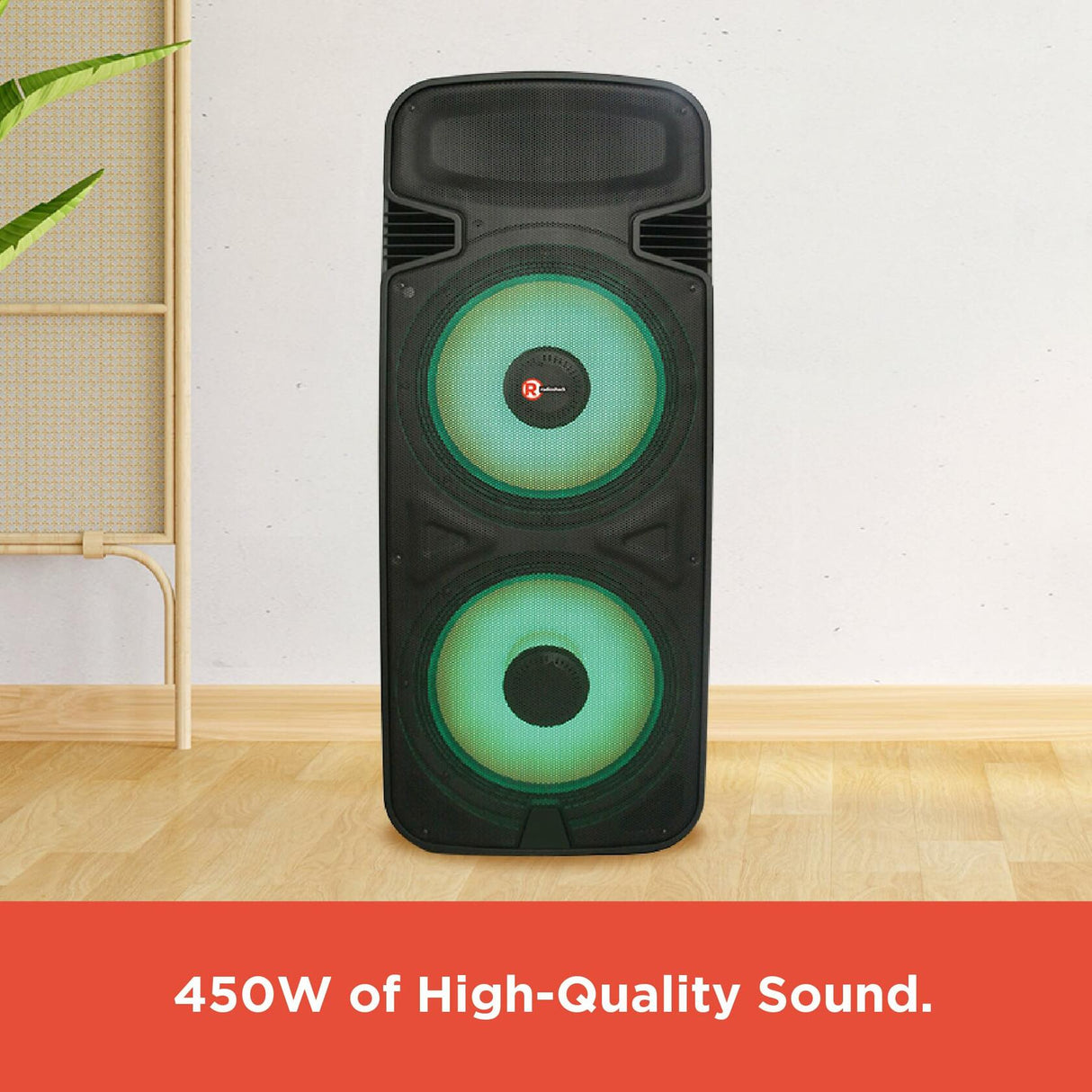 RadioShack Tower Speaker with Lights and FM Radio 4001944