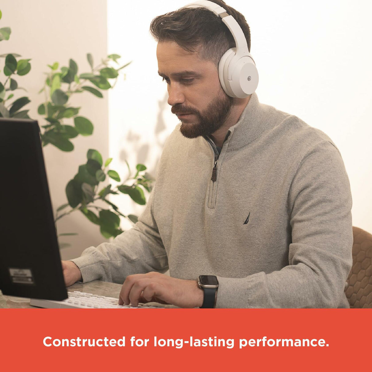 RadioShack Active Noise Cancelling Wireless Headphones White 3304400