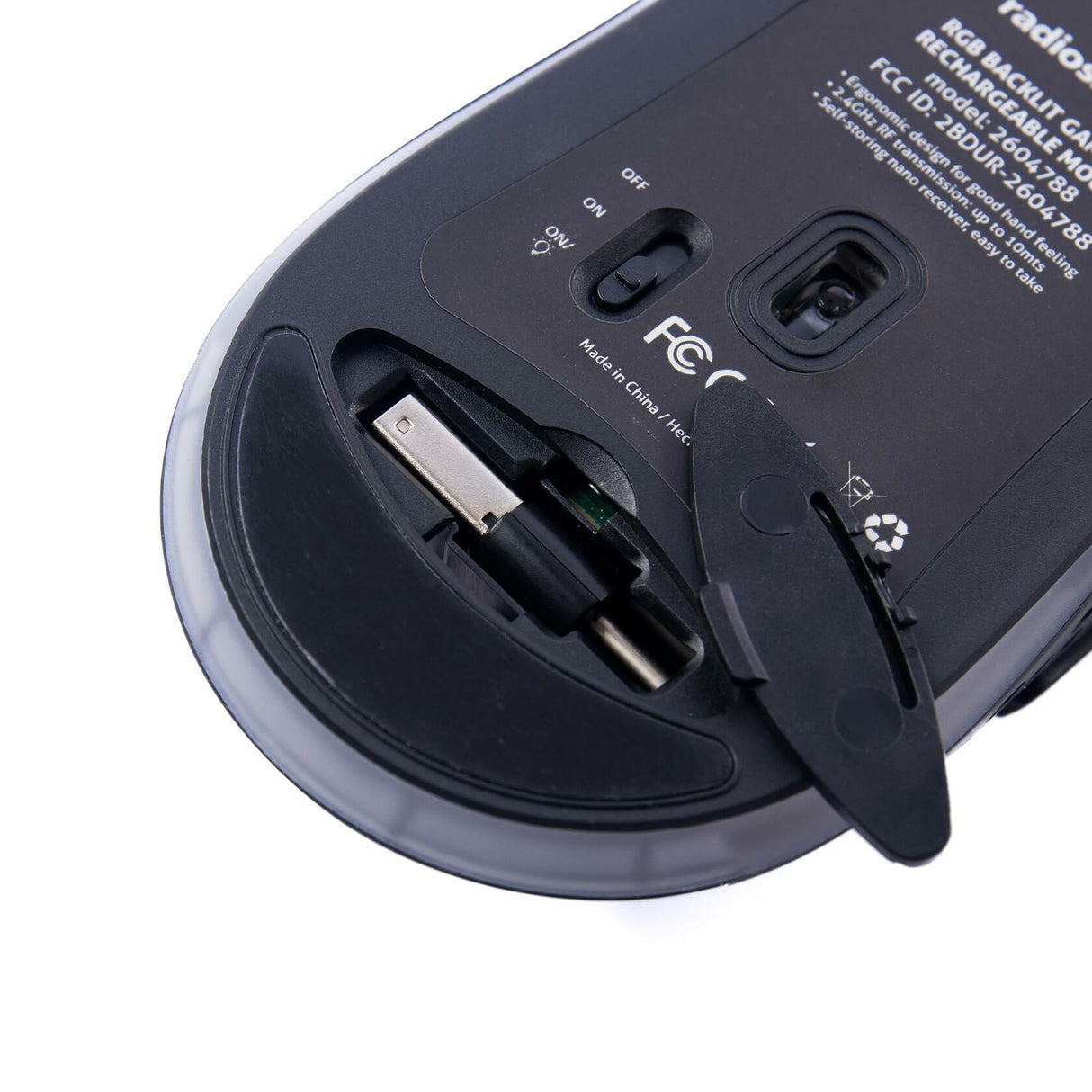 RadioShack Rechargeable Wireless 6 Button Mouse 2604788