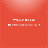RadioShack Hearing Aid Battery, Size 10, 6 Pack, 2302520