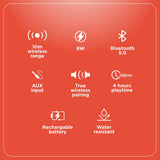 RadioShack 9W 1-Channel Bluetooth Portable Speaker with FM 4001765