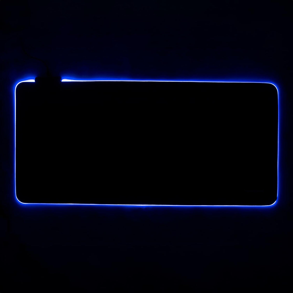 Radioshack LED gaming mouse pad with RS logo black 2607105 31.49 x 14.57 in