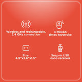 RadioShack Rechargeable Wireless 6 Button Gaming Mouse 2604789