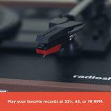 RadioShack Portable Suitcase Turntable with Bluetooth 4001790