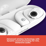 RadioShack ipx5 bass dynamic white tws earbuds with display 3304398