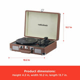 RadioShack Portable Suitcase Turntable with Bluetooth 4001790