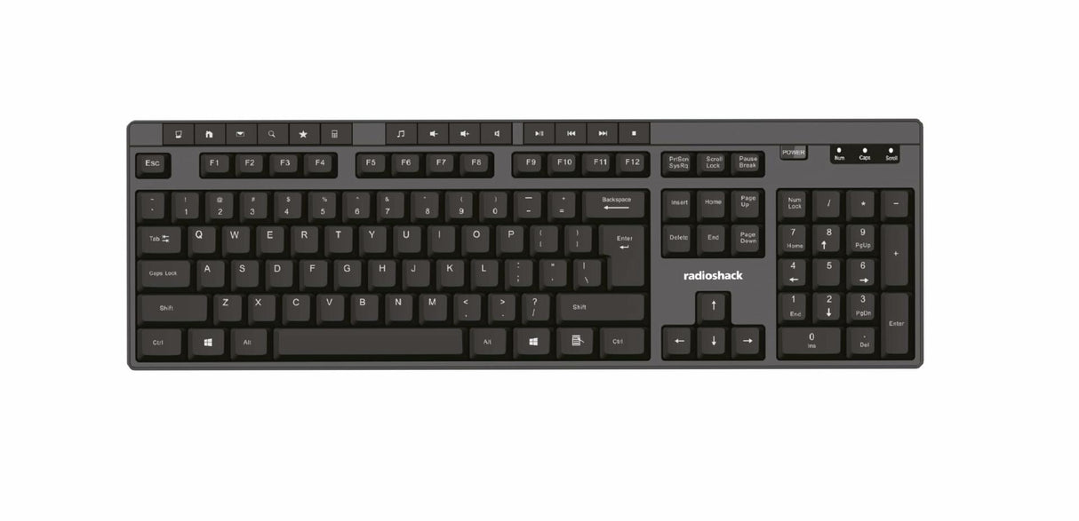 RadioShack Wired Keyboard Black English 2604770