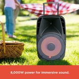 RadioShack tower 3-way speaker (50,000 RMS) with double woofers and lights-4001924
