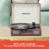 RadioShack Portable Suitcase Turntable with Bluetooth 4001790